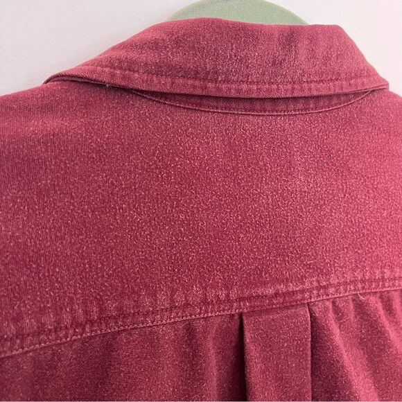 Vintage 2002 L.L. Bean Chamois Cloth Button Down Shirt Men's L Heavy Y2K - Picture 12 of 13